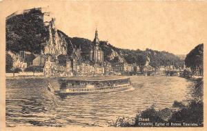 Br35133 Dinant Place Reine Astrid Citadelle Eglise et Bateau Touristes belgium