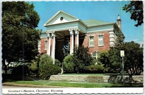 Postcard - Governor's Mansion - Cheyenne, Wyoming