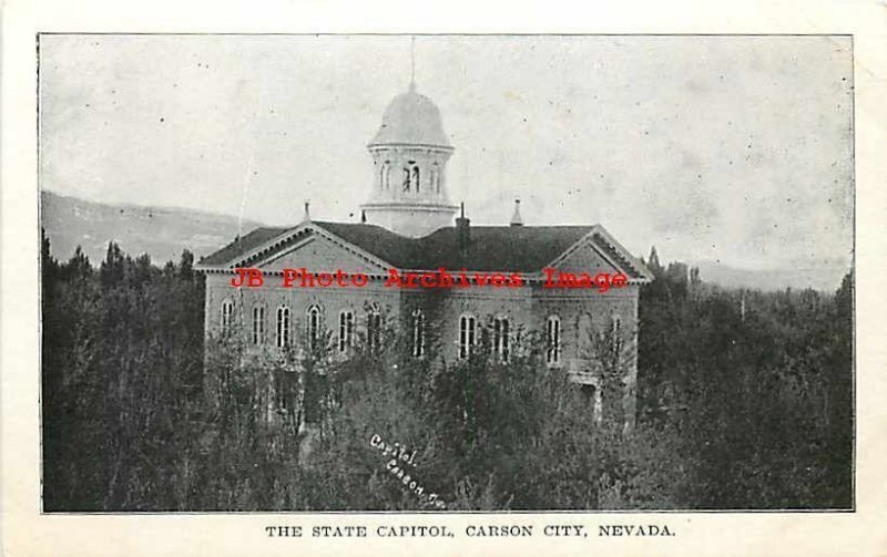 NV, Carson City, Nevada, State Capitol, Bird's Eye View