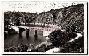 Modern Postcard Crozant Bridge over Creuse
