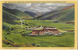 Sun Valley Lodge Challenger Inn and Swiss Village Sawtooth Mountains Idaho Idaho