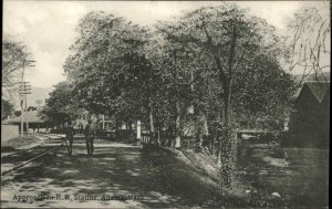 Adams Massachusetts MA Railroad Train Station Depot c1910 Vintage Postcard