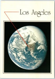 c1970s Los Angeles, CA Earth from Space View Satellite Image Chrome Lg PC M28