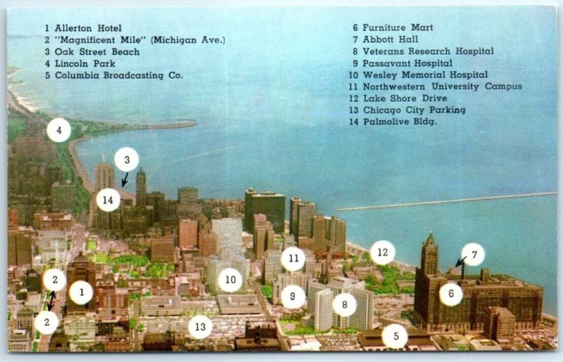 Postcard - Chicago's North Side - Chicago, Illinois