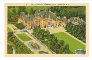 NC - Asheville. Aerial View of Biltmore House