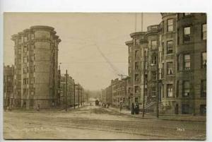  Boston MA Mountfort Street Wagon RPPC Postcard