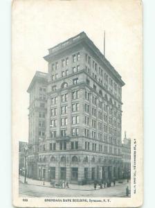 Pre-1907 ONADAGA BANK BUILDING Syracuse New York NY n5832