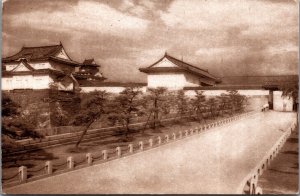 Japan Tokyo Imperial Palace Castle Vintage Postcard C156