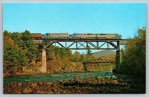 Vintage Railroad Train Locomotive Postcard - Delaware & Hudson RY