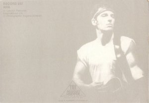 Post card AHA lead singer picture