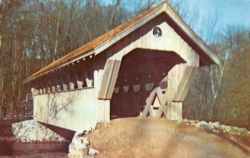 The Red Mill Cocered Bridge - Waupaca, Wisconsin WI  