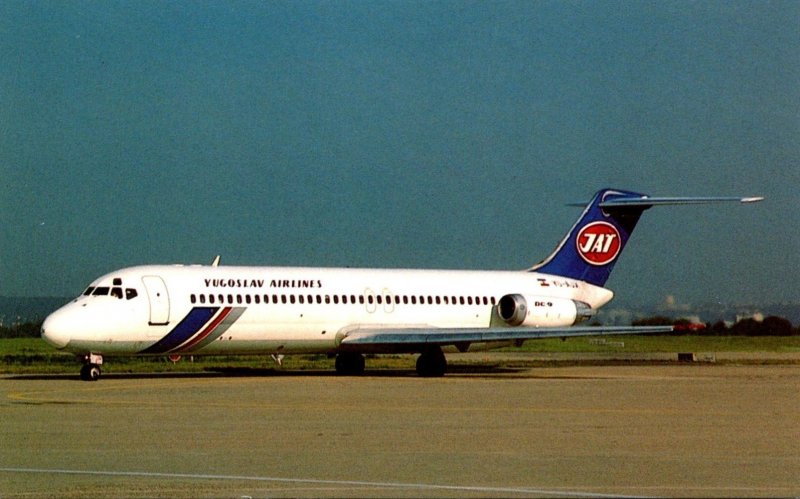 JAT Yugoslav Airlines McDonnell Douglas DC-9-32 At Orly Airport Paris