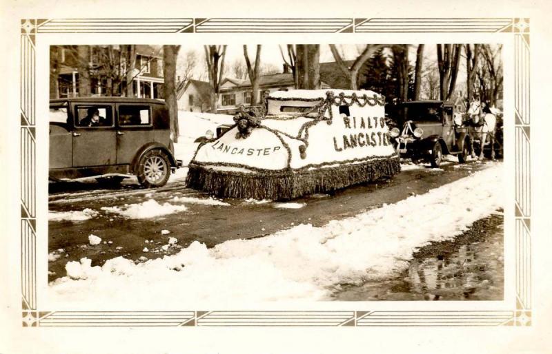 NH - Whitefield. Winter Carnival. Parade, Lancaster's Rialto Theatre Float, W...