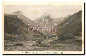 Old Postcard Sixt General view and the Valley of Gifire