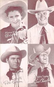 Bob Steele, Jack Luden, Peter Cookson, Lane Chandler Western Actor Mutoscope ...