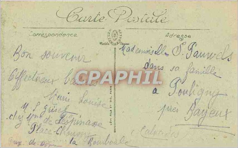 Old Postcard La Bourboule Fenestre Park