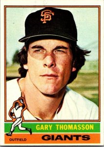 1976 Topps Baseball Card Gary Thomasson San Francisco Giants sk13458