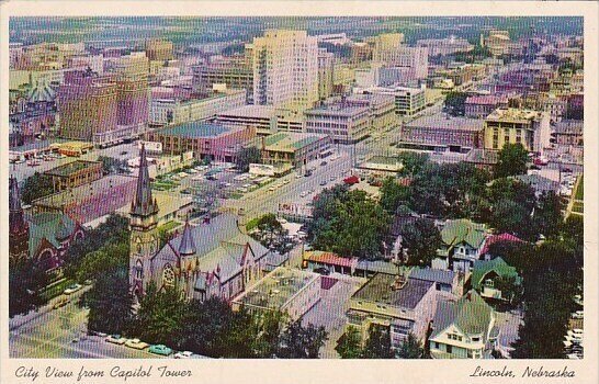 City View From Capitol Tower Lincoln Nebraska