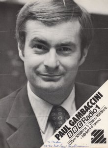 Paul Gambaccini Vintage BBC Radio 1 DJ Large Signed Picture Autograph