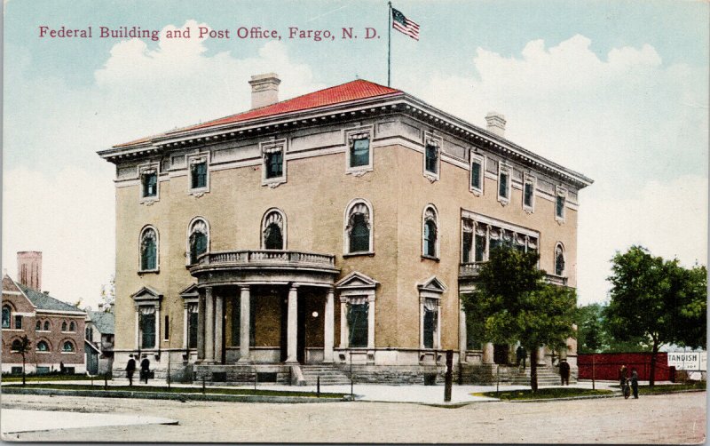 Fargo ND Federal Building & Post Office Unused Postcard F26