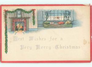 Divided-Back CHRISTMAS SCENE Great Postcard W9380