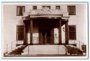 1946 De Kat The Castle Cape Town South Africa Postage Due RPPC Photo Postcard