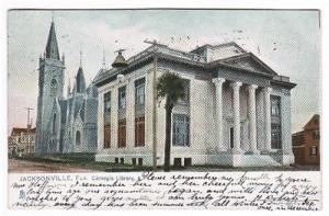 Carnegie Library Jacksonville Florida Tuck 1907 postcard