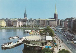 Germany Hamburg Jungfernstieg und Alsterpavillon