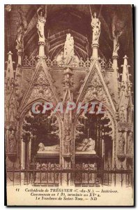 Postcard Old Cathedral Treguier C N Interior Starts in January 39 ended in th...