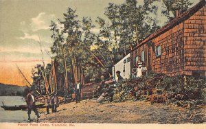 Caratunk ME Pierce Pond Camp G. W. Morris Publisher Postcard