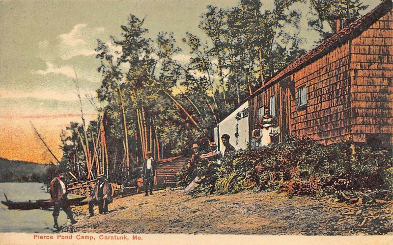 Caratunk ME Pierce Pond Camp G. W. Morris Publisher Postcard