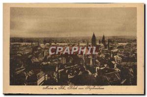 Old Postcard Mainz Rh Blick vom Stephansturm