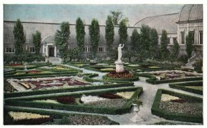 Italian or Formal Garden Statue of Juno Missouri, Botanical, Vintage Postcard