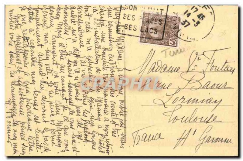 Tunisia Old Postcard Tunis in Bardo Palace Bey