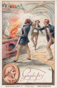 Joseph Gay-Lussac French Scientist Print Signed Bendorps Postcard Old Trade Card