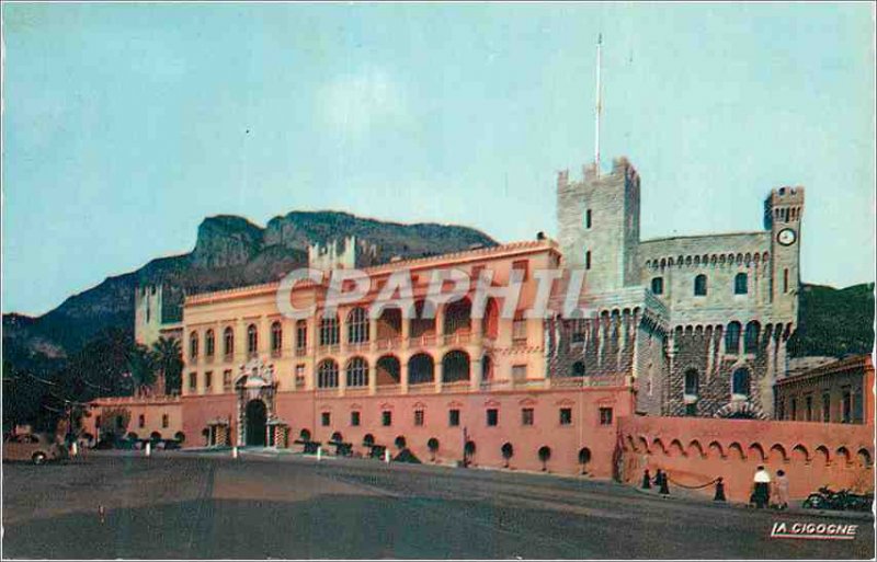 'Postcard Modern Reflections of Cote d Azur Overview of Monaco Prince''s Palace'