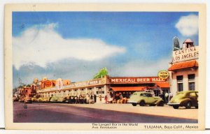 The Longest Bar in the World Ave. Revolucion Tijuana, Baja Calif., Mexico