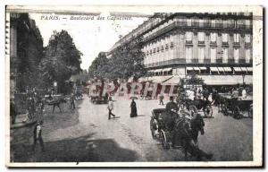 Old Postcard Paris Boulevard des Capucines