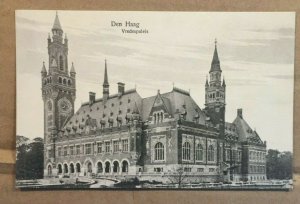 VINTAGE UNUSED POSTCARD - THE HAGUE PEACE PALACE, NETHERLANDS