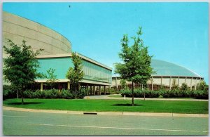 Ovens Auditorium Charlotte Coliseum Charlotte North Carolina NC Postcard