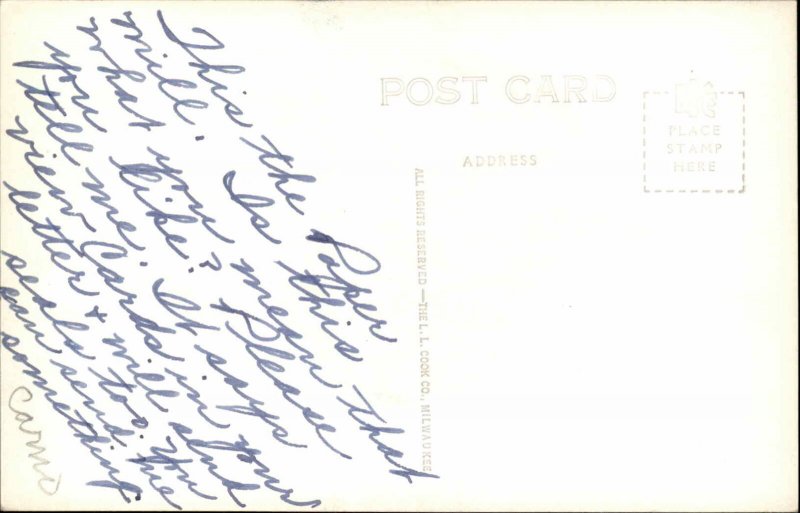 Grand Rapids Minnesota MN Blandin Paper Co Mill Real Photo Postcard