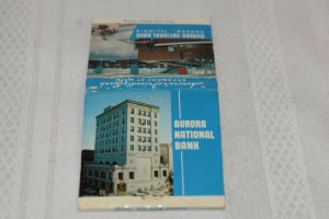 Aurora National Bank Illinois 30 Strike Matchbook Cover