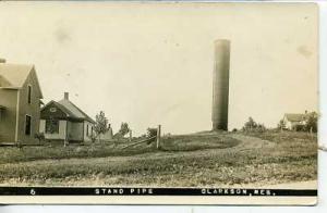 RPPC CLARKSON NEBRASKA WATER TOWER RESIDENCE POSTCARD