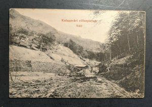 Mint Vintage Siklo Railroad Hungary Real Picture Postcard RPPC
