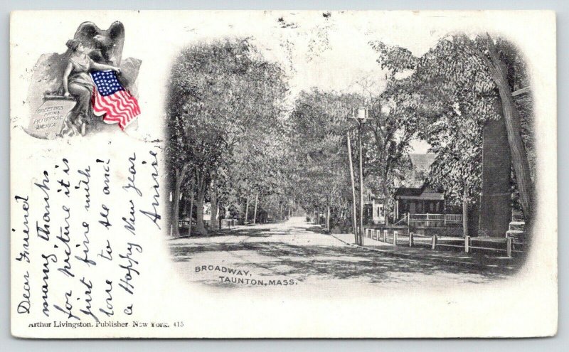 Taunton Massachusetts~Broadway Street Homes~Arthur Livingston Lady Liberty~1905