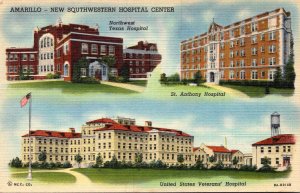Texas Amarillo New Southwestern Hospital Center St Anthony Hospital U S Veter...
