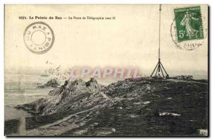 Old Postcard The Pointe Du Raz The Post Wireless Telegraphy