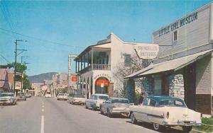 JAMESTOWN, CA California   Street Scene BUSINESS DISTRICT 1950's Cars  Postcard