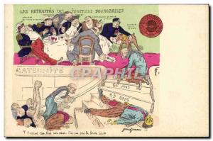 Old Postcard The Satirical Political pensions Bourgeoises functions Dog