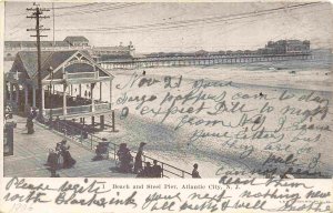 Beach Steel Pier Atlantic City New Jersey 1906 postcard